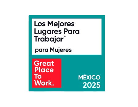 Great Place to Work certification badge for women, México 2025