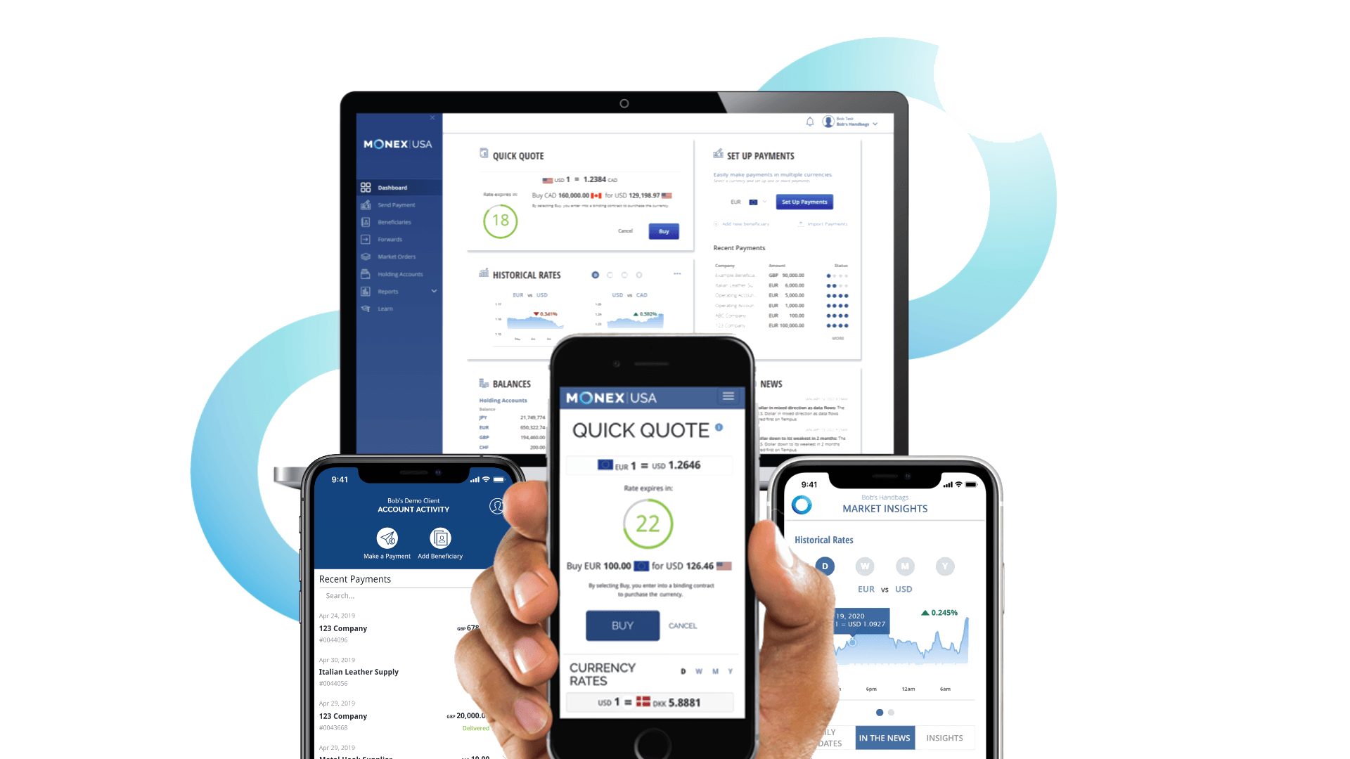 Monex Online platform screenshot