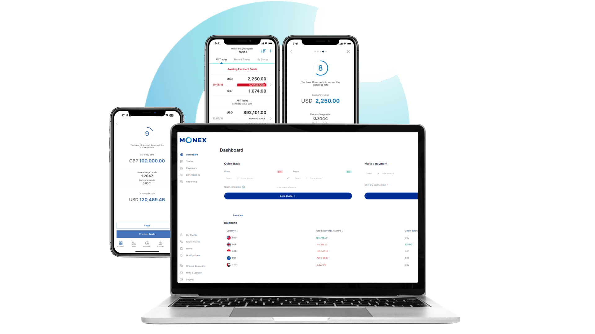 Monex Pay platform screenshot