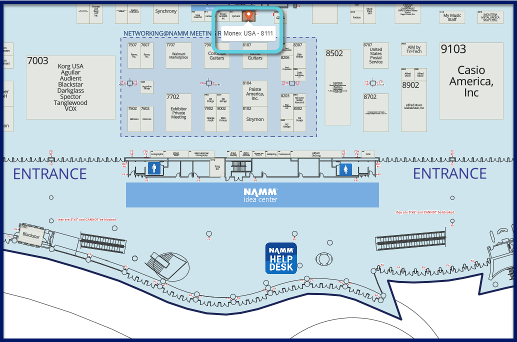 Monex Global 8111 at NAMM